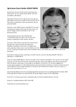 A preview of a PDF biography for Walker, Graham Stuart